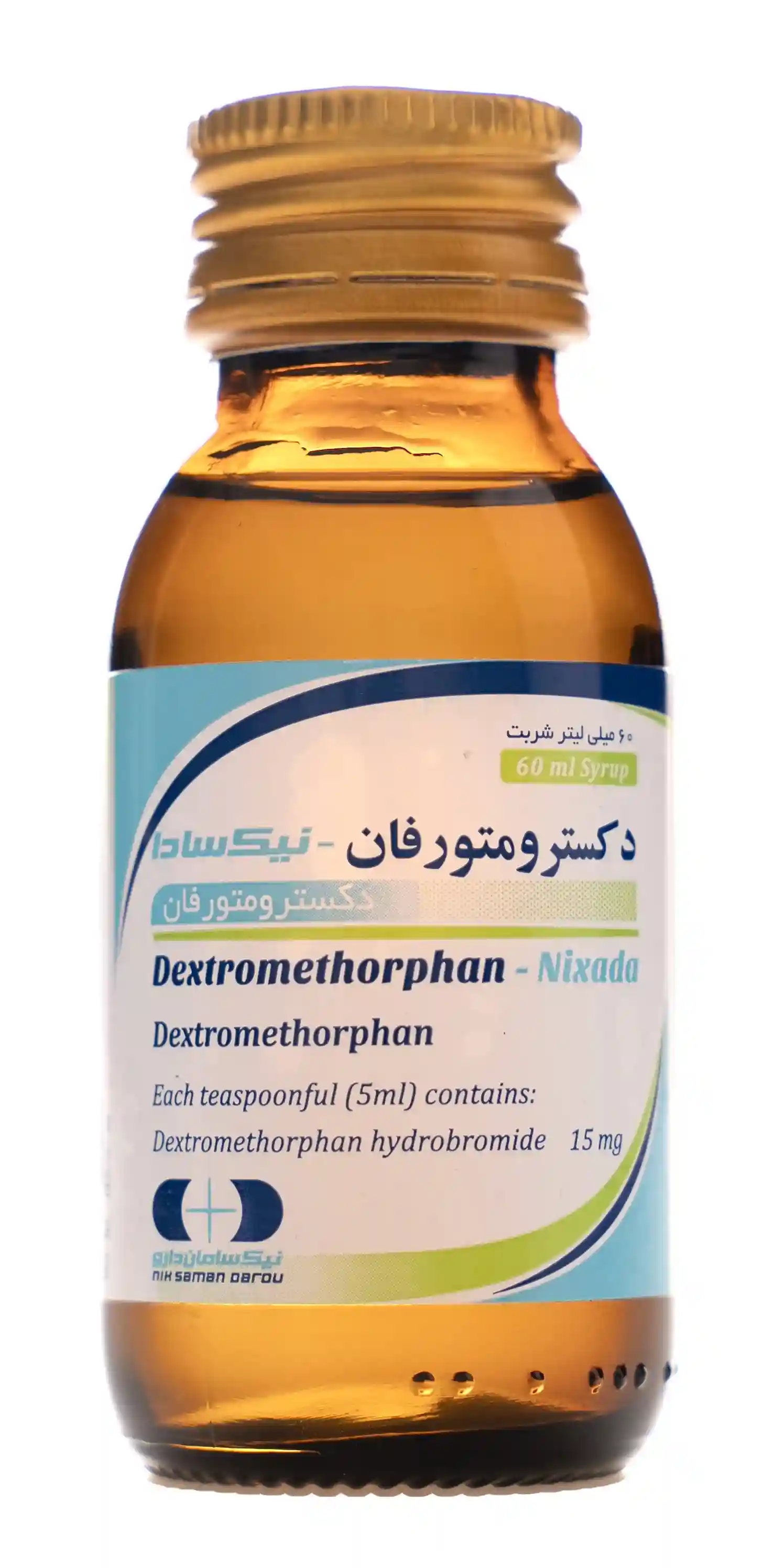 تصویر DEXTROMETHORPHAN NIXADA  15 mg/5mL 60ML Syrup